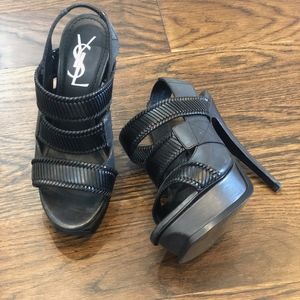 YSL platform sandals